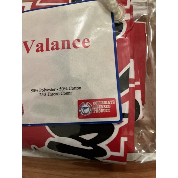 University Of Nebraska Cornhuskers 1pc Valance Curtain Topper Multi-Color - Picture 4 of 9